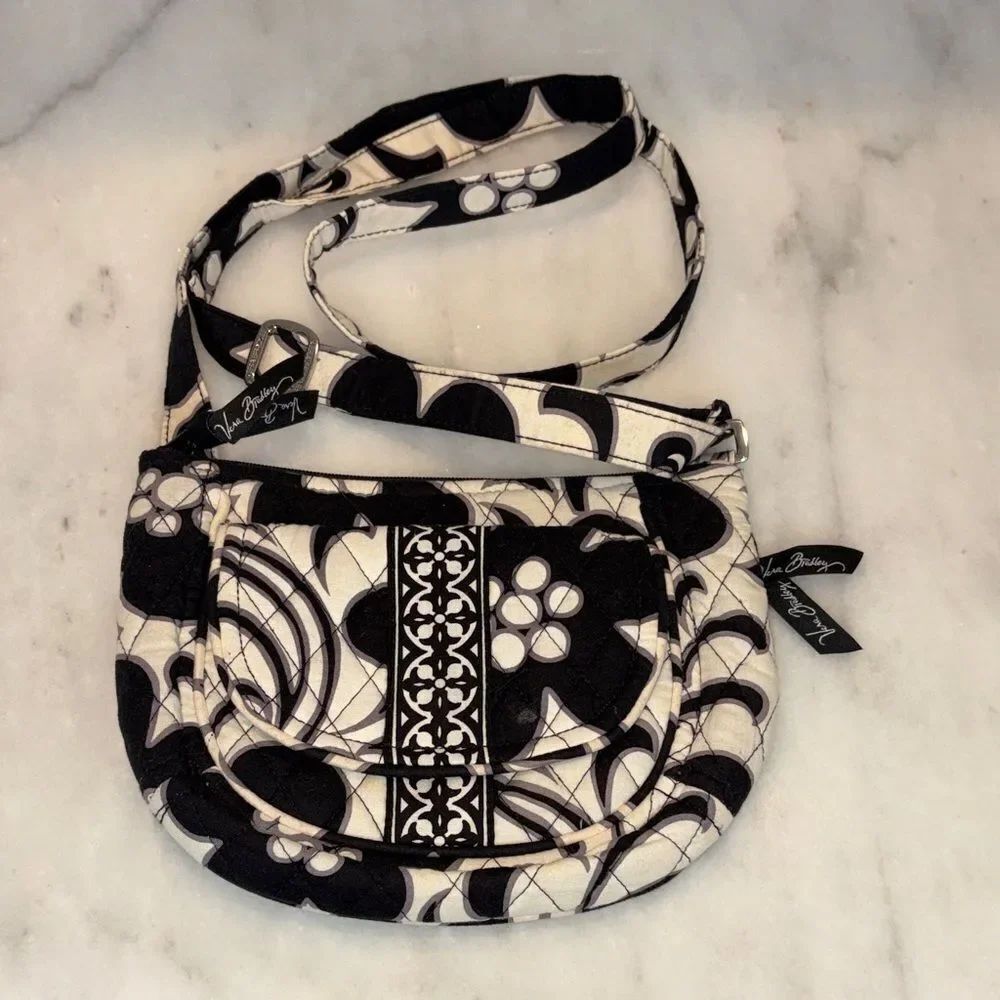 Vera Bradley Night & Day Mini Hipster Crossbody Bag Quilted Cotton Purse